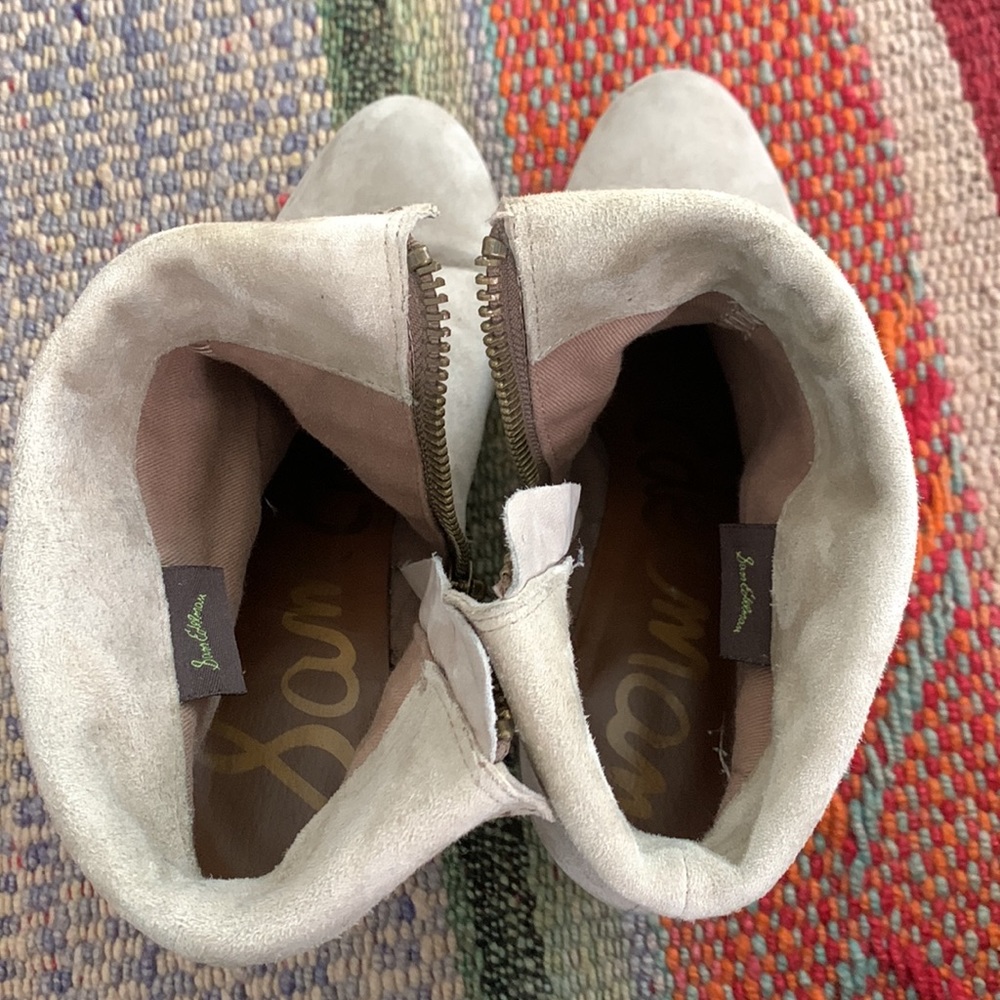 Sam Edelman grey suede booties size 8 - Picture 4 of 5